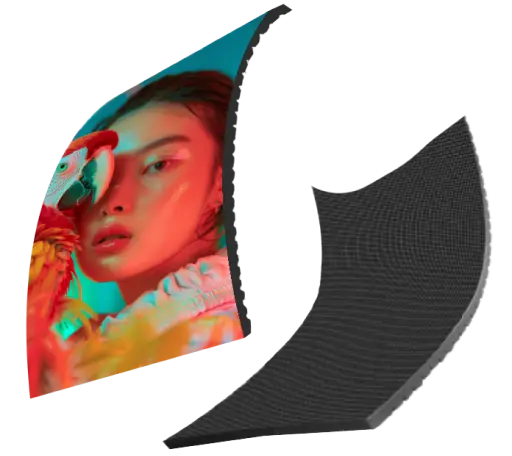 Flex Series LED Screen Panel demonstrating its flexibility