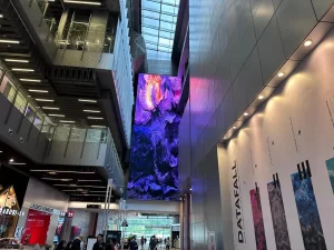 MILEC LED Display Screen installed inside the mall