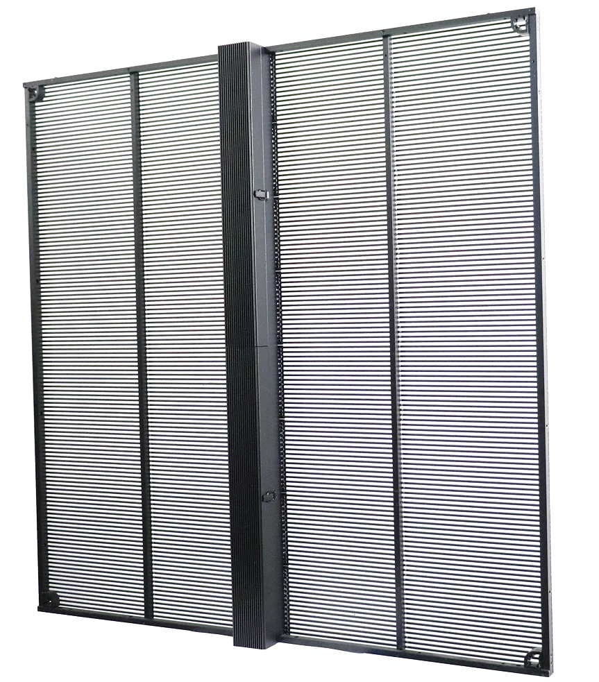 Close up of a Transparent LED Screen