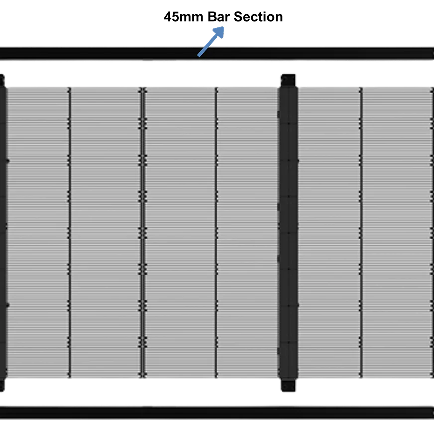A diagram showing each and every part of the Transparent LED Screen