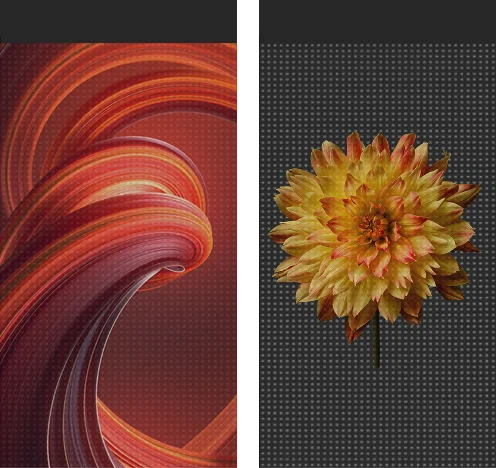 FLIP SERIES Transparent LED Mesh showing its transparency