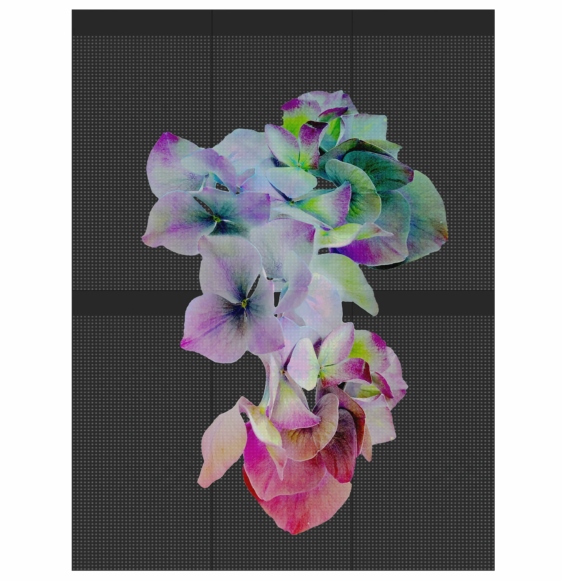 The FLIP SERIES Transparent LED Mesh have Multi-Screen Splicing