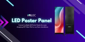 Front and back view of the LED Poster Panel