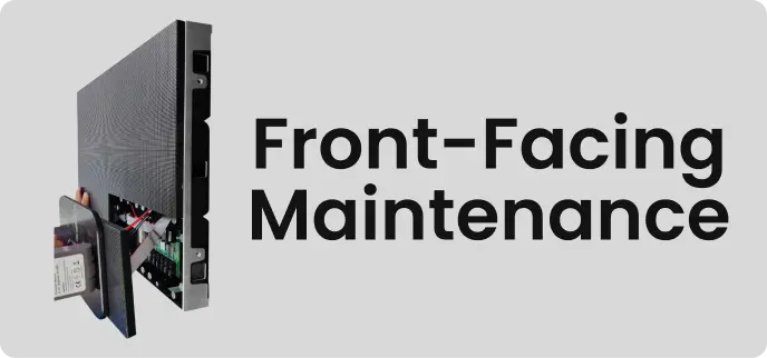 Leisure Series LED Display has Front facing Maintenance